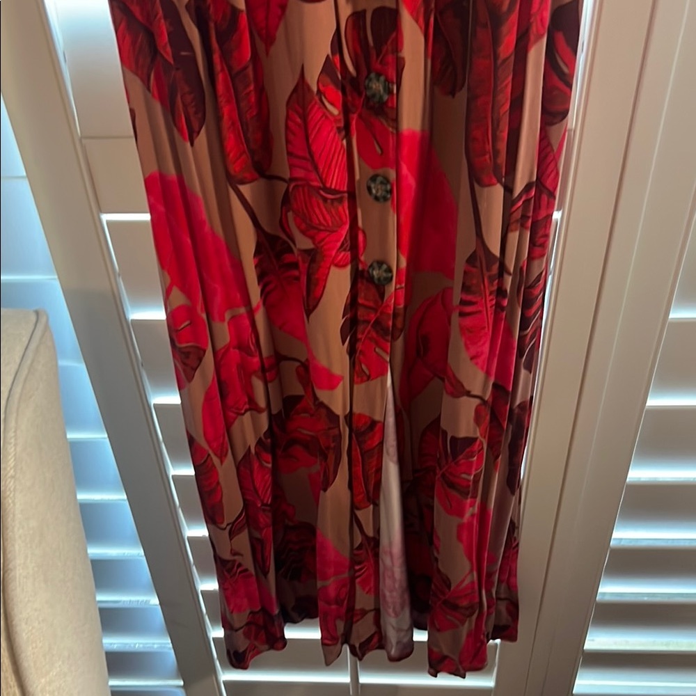 VENUS Red Sleeveless Spaghetti Strap Sundress - Picture 4 of 5
